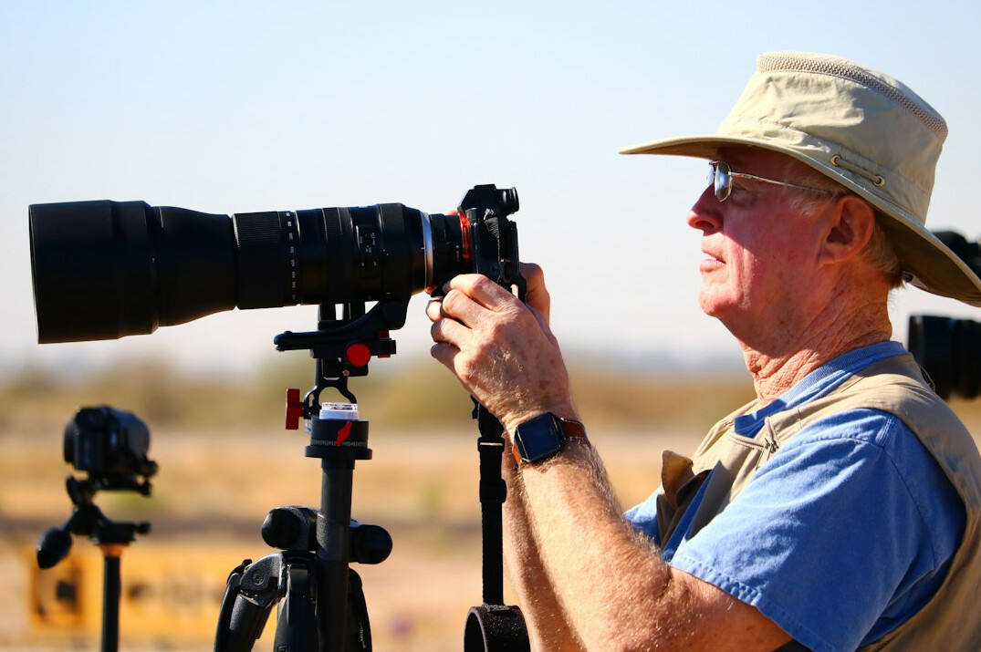 Portrait of a senior camera operator
